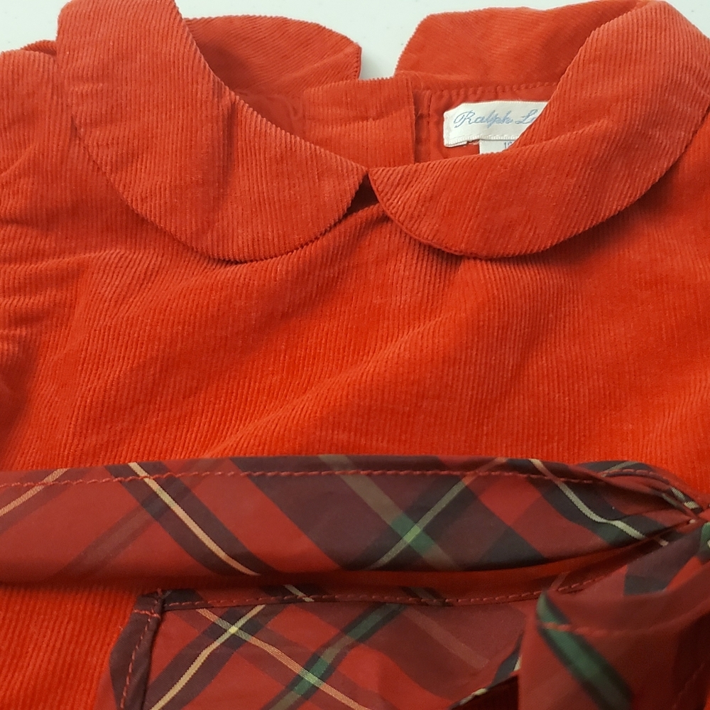 ❤ Red Polo Ralph Lauren Baby Girl Dress 18 month - Picture 3 of 7